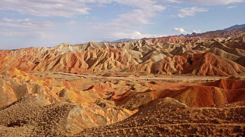 Rainbow mountains in Gansu&nbsp;China